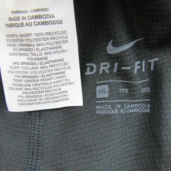 Nike Flex Stride 2 in1 Hybrid Mens Running Shorts Size XXL Teal NEW - Picture 11 of 12